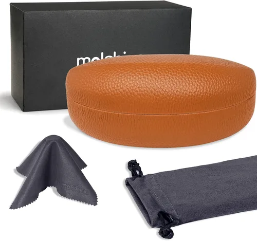 Vista 2 de molshine Estuche rígido para gafas de sol,Estuche clásico para gafas de sol,Gafas con paño de limpieza,Bolsillo