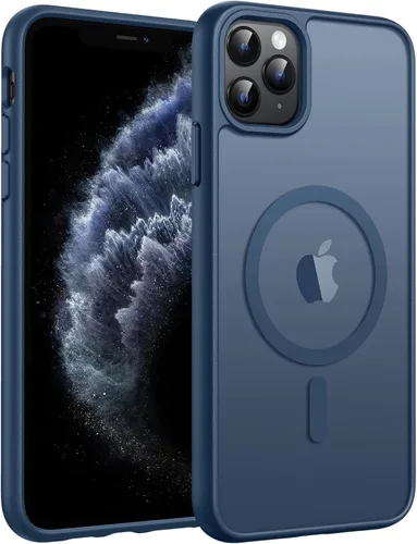 Vista 222 de FNTCASE - Funda para iPhone 16 Pro: magnética, mate, translúcida, de grado militar, protectora contra caídas, resistente, fina, duradera y a prueba