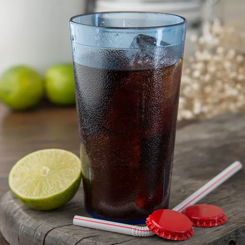 Vista 5 de Carlisle FoodService Products 521254 Vaso de plástico inastillable, apilable, libre de bisfenol A, 12 onzas, azul, paquete de 72