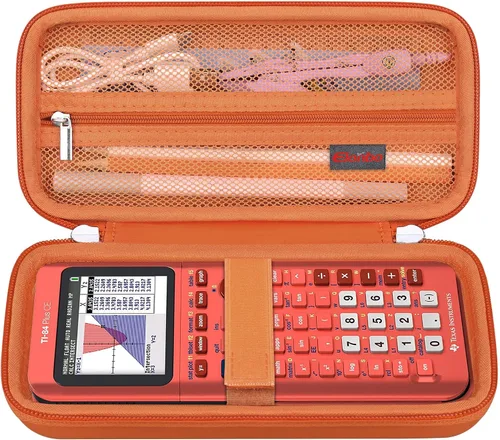Vista 11 de Funda Elonbo para calculadora TI-84 Plus CE/TI-84 Evo/TI-84 Plus/TI-83 Plus Texas Instruments TI-84 Plus CE/TI-84 Evo/TI-84 Plus/TI-83 Plus/TI-83