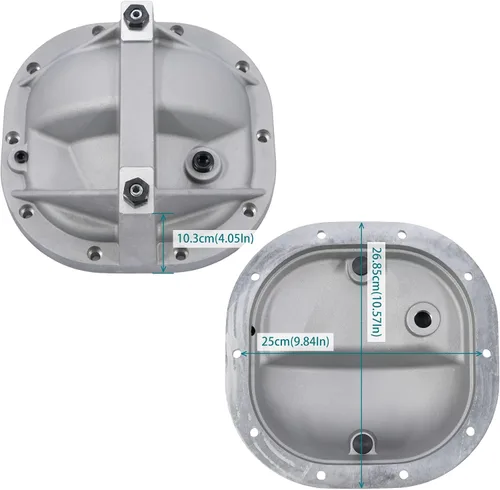 Vista 6 de Tapa de diferencial 8.8 para extremo trasero del sistema de cinturón compatible con Ford Mustang de 8.8" 8.8 Diff Cover compatible con Ford