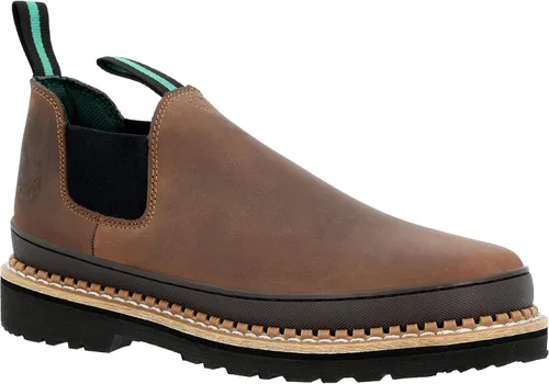 Vista 3 de Georgia Giant Romeo - Botas sin cordones - GR262, cuero de grano completo, antideslizantes, ligeras, con protector de parachoques resistente al
