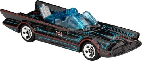 Vista 4 de Hot Wheels Batman - Juego de 5 autos de juguete con temática de Batman en escala 1:64 (los estilos pueden variar)