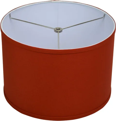 Vista 5 de FenchelShades.com Pantalla de tambor de tela de 13 pulgadas de diámetro x 13 pulgadas de diámetro inferior de 9 pulgadas de altura (araña) para Lino