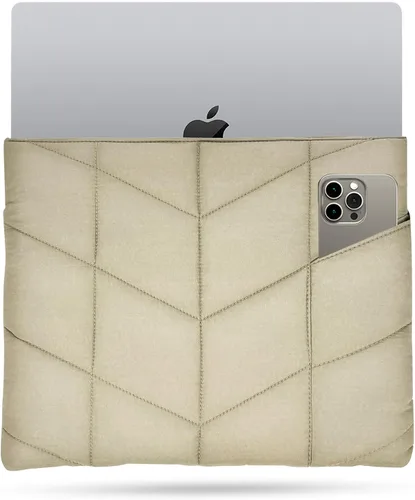 Vista 11 de UZBL Funda acolchada para laptop de 13 a 14 pulgadas, funda de almohada compatible con MacBook Air M3 2024 M2 M1, MacBook Pro de 13 x 14 pulgadas