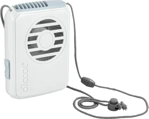 Vista 15 de O2COOL Ventilador de Collar Deluxe, Funciona con Pilas, para Enfriamiento Personal con Correa Ajustable (Negro)