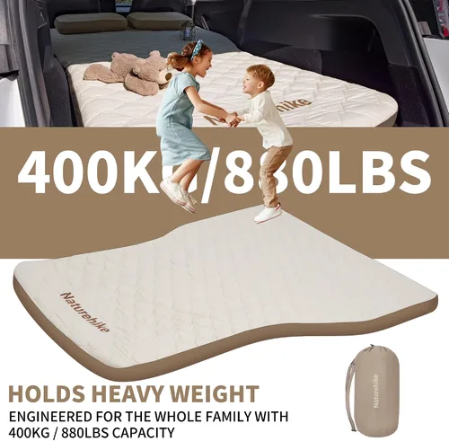 Vista 3 de Naturehike Colchón de aire de coche de punto caído para el modelo Y, cama inflable de TPU de 3.2 pulgadas de grosor con bomba externa y protector