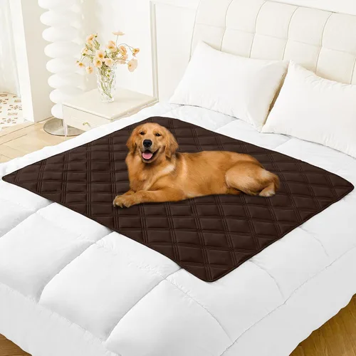 Vista 113 de Smiry Funda impermeable para cama de perro, manta reversible para mascotas para sofá Manta suave lavable para perro, funda a prueba de fugas
