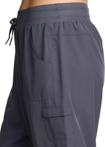 Vista 5 de RBX Active - Pantalón capri para mujer, talla grande, ligero, tejido, con cordón, estilo cargo