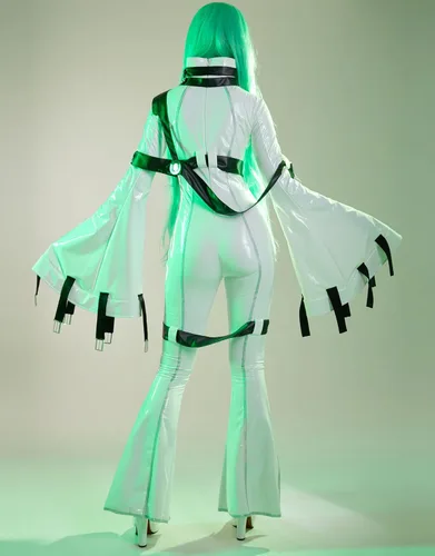 Vista 5 de Cosplay.fm Body de cosplay de anime para mujer con medias gargantilla