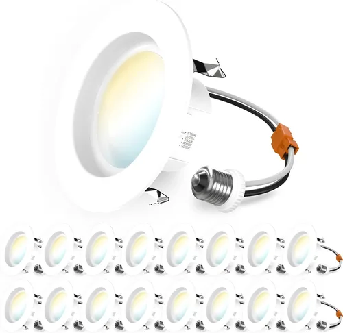 Vista 8 de Downlight - LED Empotrable de 5/6 Pulgadas Recorte Suave 965 LM 13W 16PK Multicolor