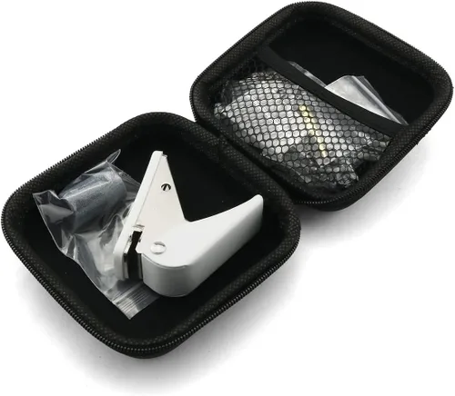 Vista 3 de Kit de herramientas de dardos, 50 anillos de goma, 50 arandelas de metal con herramienta de llave de dardos, herramienta de perforación de agujero