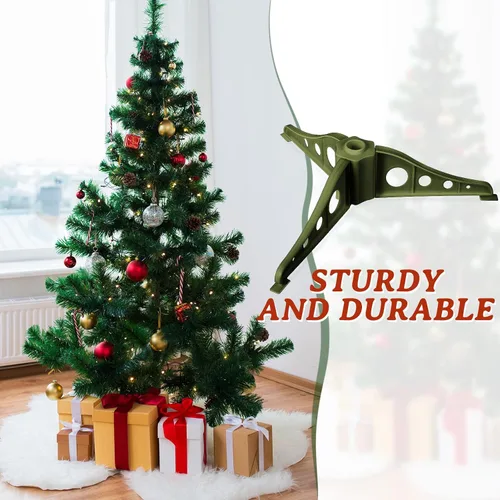 Vista 7 de Pangda Soporte de plástico para árbol de Navidad, patas de árbol de Navidad, base de árbol de Navidad artificial, soporte de repuesto de base