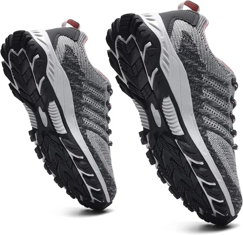 Vista 2 de Zapatos de senderismo para mujer y hombre, zapatos deportivos para exteriores, zapatos deportivos para caminar, correr, trekking, escalada