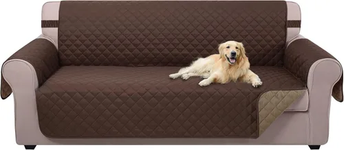 Vista 35 de U-NICE HOME Funda para sillón reclinable, reversible, con correas elásticas, resistente al agua, protege de perros y mascotas, sillón pequeño