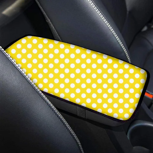 Vista 29 de Accesorios interiores de lunares Funda protectora universal para reposabrazos de consola central Protector de vehículo suave y cómodo