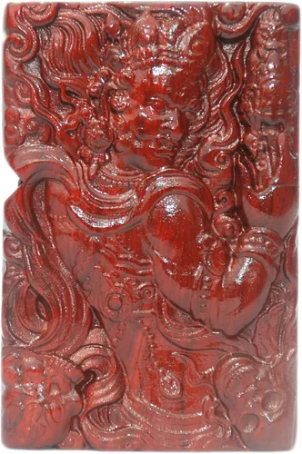Vista 36 de Carcasa exterior de palisandro Huanghuali natural tallado para módulo Zippo (1000 brazos Avalokiteshvara de la diosa 3#)