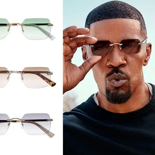 Vista 6 de Prive Revaux DB Touch Rimless Sunglasses Handcrafted, Scratch & Impact Resistant Lenses with 100% UV Protection