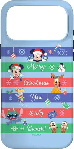 Vista 22 de Funda para iPhone 16 Disney 100 Mickey & Friends Merry Christmas You Lovely Bunch