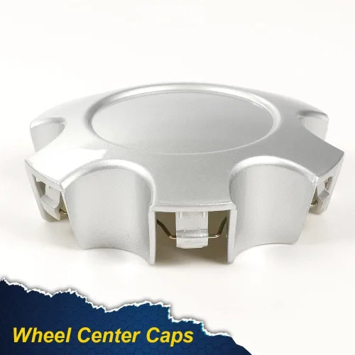 Vista 3 de G-PLUS Tapones centrales de rueda compatibles con Toyota Tundra Sequoia 03-07, kit de 4 piezas, color plateado
