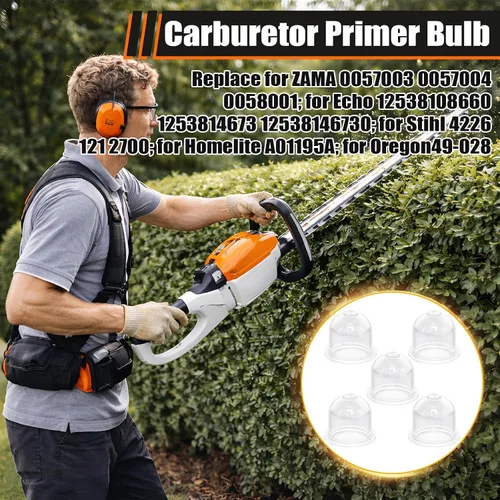 Vista 4 de Poweka, 5 repuestos de perilla de bomba de cebado para carburador Ryobi Craftsman Homelite P/n 561635001 Zama 0057003 0057004 Echo 12538108660