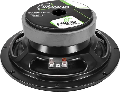 Vista 6 de Timpano Altavoz de coche poco profundo de 8 pulgadas, 700 vatios, TPT-MB8-4, perfil delgado y poco profundo, 4 ohmios, altavoz de audio