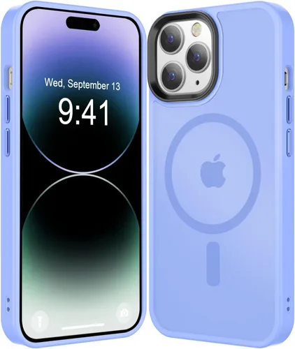 Vista 51 de Fuerte magnético para iPhone 11, compatible con Magsafe, [resistente a caídas de 13 pies] Funda trasera translúcida mate con sensación de piel