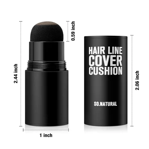 Vista 5 de Boobeen Barra de sombra de línea de cabello, corrector de raíces de cabello y polvo de retoque con esponja, cobertura instantánea para cabello gris