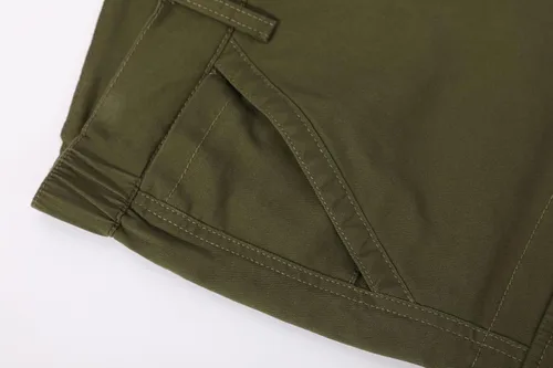 Vista 5 de Plaid&Plain Pantalones cargo ajustados con rodillas articuladas para hombre