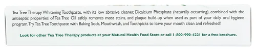 Vista 7 de Tea Tree Therapy Pasta dental blanqueadora natural, 3 onzas