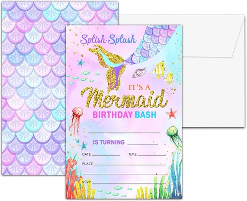 Vista 8 de Invitaciones para fiesta de primer cumpleaños, invitaciones de cumpleaños con purpurina de globo, invitaciones de cumpleaños de doble cara