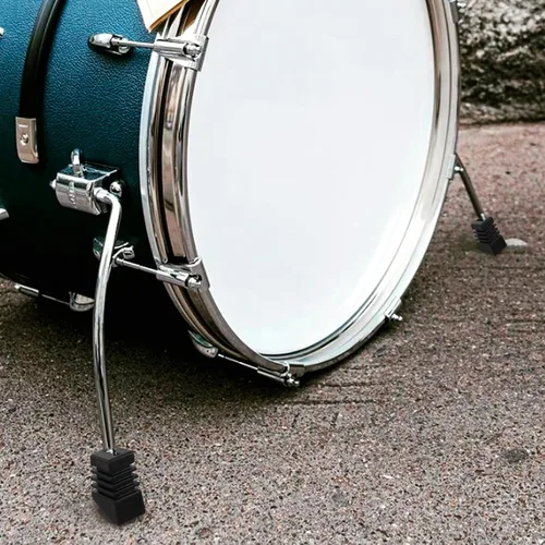 Vista 8 de 3pcs Rubber Drum Feet, Black Anti Slip Protectors