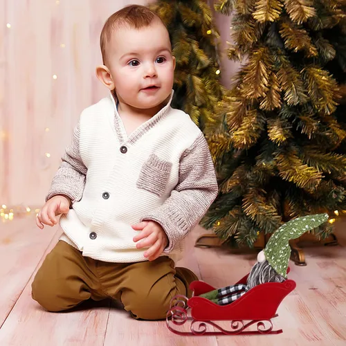 Vista 3 de Abaodam Decoración de trineo de Navidad, 2 piezas, soporte para dulces de árbol de Navidad, adorno de mesa, adorno decorativo de trineo de Papá Noel