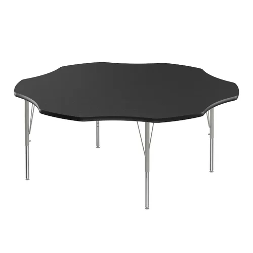 Vista 34 de Correll - Mesa de actividades rectangular Econoline de 30 x 60 pulgadas, parte superior de melamina de granito gris, altura ajustable
