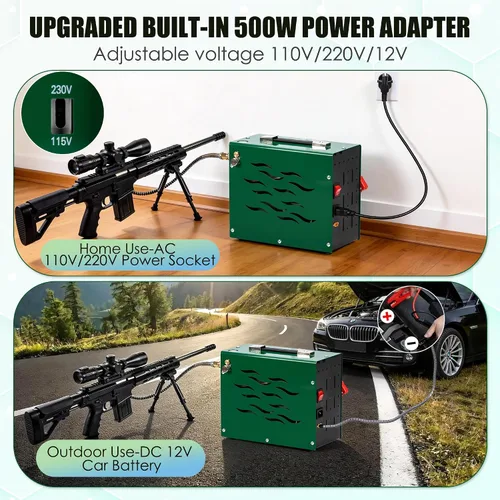 Vista 2 de TUXING 4500Psi Pcp Compresor de Aire Adaptador de Relleno Rápido de Larga