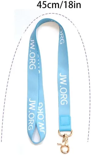 Vista 3 de REETI JW.ORG - Paquete de 2 llaveros con cordón para el cuello para hombres y mujeres, geniales cordones para llaves, tarjeta de identificación