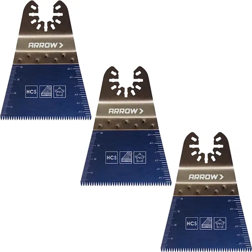 Vista 8 de Arrow OSC103-1 Hoja oscilante de madera dura japonesa para madera dura, madera, PVC, paneles de yeso, universal, se adapta a la mayoría
