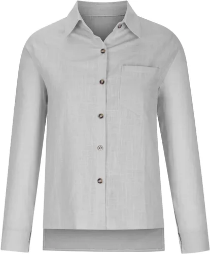 Vista 76 de SMIDOW Camisa de algodón y lino con botones para mujer