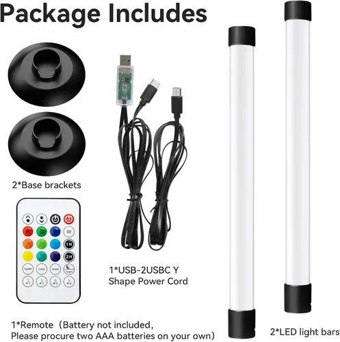 Vista 6 de Ledagic Barra de Luz LED con Sincronización de Música, Retroiluminación de TV que Cambia de Color con Aplicación y Control Remoto, Barra de Luz RGB