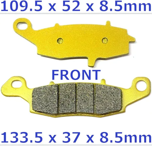 Vista 2 de Pastillas de freno delanteras traseras Frenos para Kawasaki ER-6N 2009-2016 - Ninja 650 R EX650 2006-2016 - Z750 2004-2006 - Z750S 2005-2007 - GPz