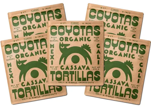 Vista 7 de Coyotas - Tortillas de yuca - Pequeñas 4 pulgadas, 12 unidades (3 paquetes)