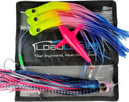 Vista 9 de Lobo Lures #200 Pelagic Magic Skipjack Hybrid Daisy Chain Marlin & Atún Trolling Señuelo Uretano Hecho en Estados Unidos