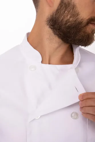 Vista 6 de Chef Works Le Mans - Abrigo de chef para hombre
