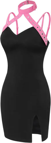Vista 6 de Littleforbig Vestido ajustado de algodón con tirantes ajustables para mujer