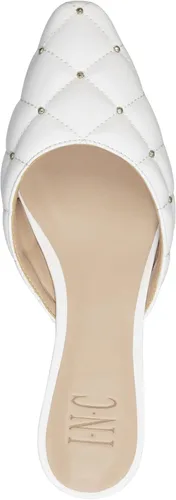 Vista 3 de INC Sandalias de piel sintética Zafirap para mujer, blanco, (White Quilted), 9