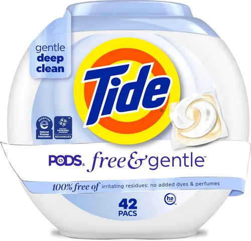 Vista 15 de Tide PODS - Cápsulas de jabón de detergente libre y suave, 76