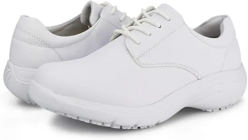Vista 3 de Hawkwell Women's Slip Resistant Lightweight Nursing Shoes Comfortable Lace Up Work Shoes
