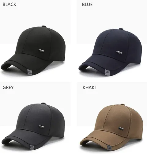 Vista 2 de talajee Gorra de béisbol de algodón para hombre y mujer, ajustable, para papá, color negro, para golf, de perfil bajo