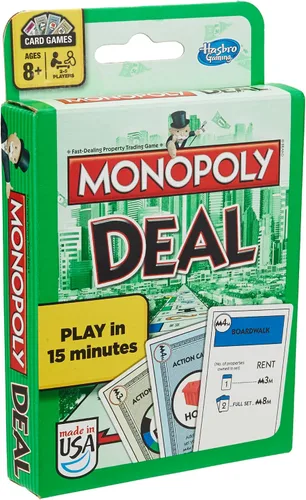 Vista 2 de Monopoly Deal Juego de cartas (versión inglés)