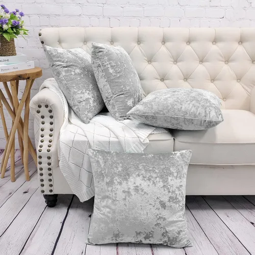 Vista 25 de Juego de 2 fundas de almohada lumbares decorativas de terciopelo abstracto de 14 x 26 pulgadas, fundas de almohada rectangulares de lujo suaves